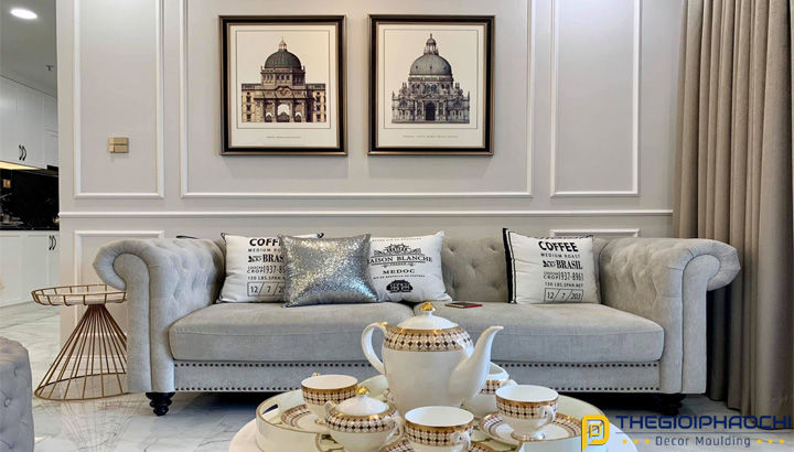 thi công phào chỉ tường căn hộ đẹp